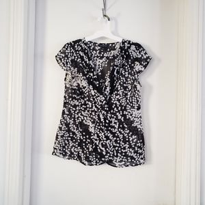 Banana Republic Sheer Polka Dot Top Size S